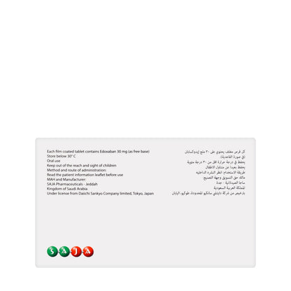 Lixiana 30Mg 28 Tablets