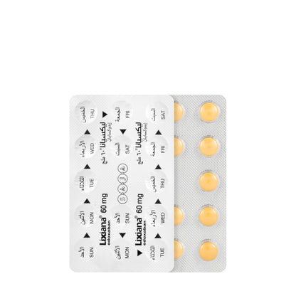 Lixiana 60Mg 28 Tablets
