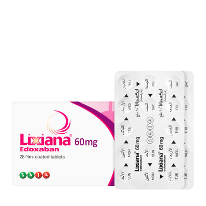 Lixiana 60Mg 28 Tablets
