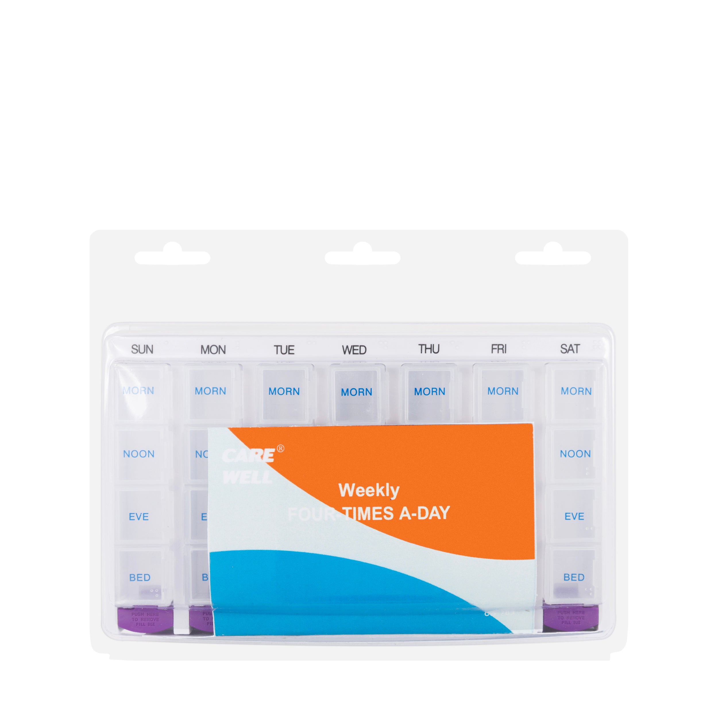 Care Well Weekly Four Times A Day Pill Box [703]