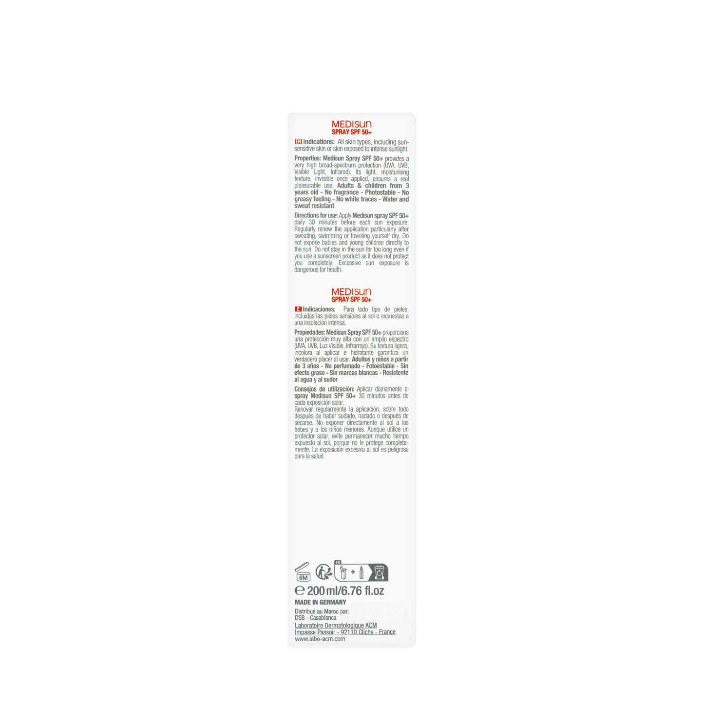 ACM Medisun Spf 50+ Spray 200Ml