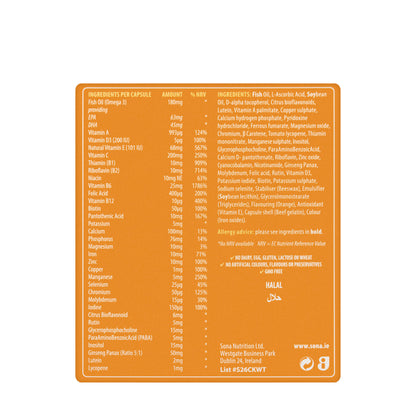 Sona Multiplus multivitamin &Mineral 30 Capsules