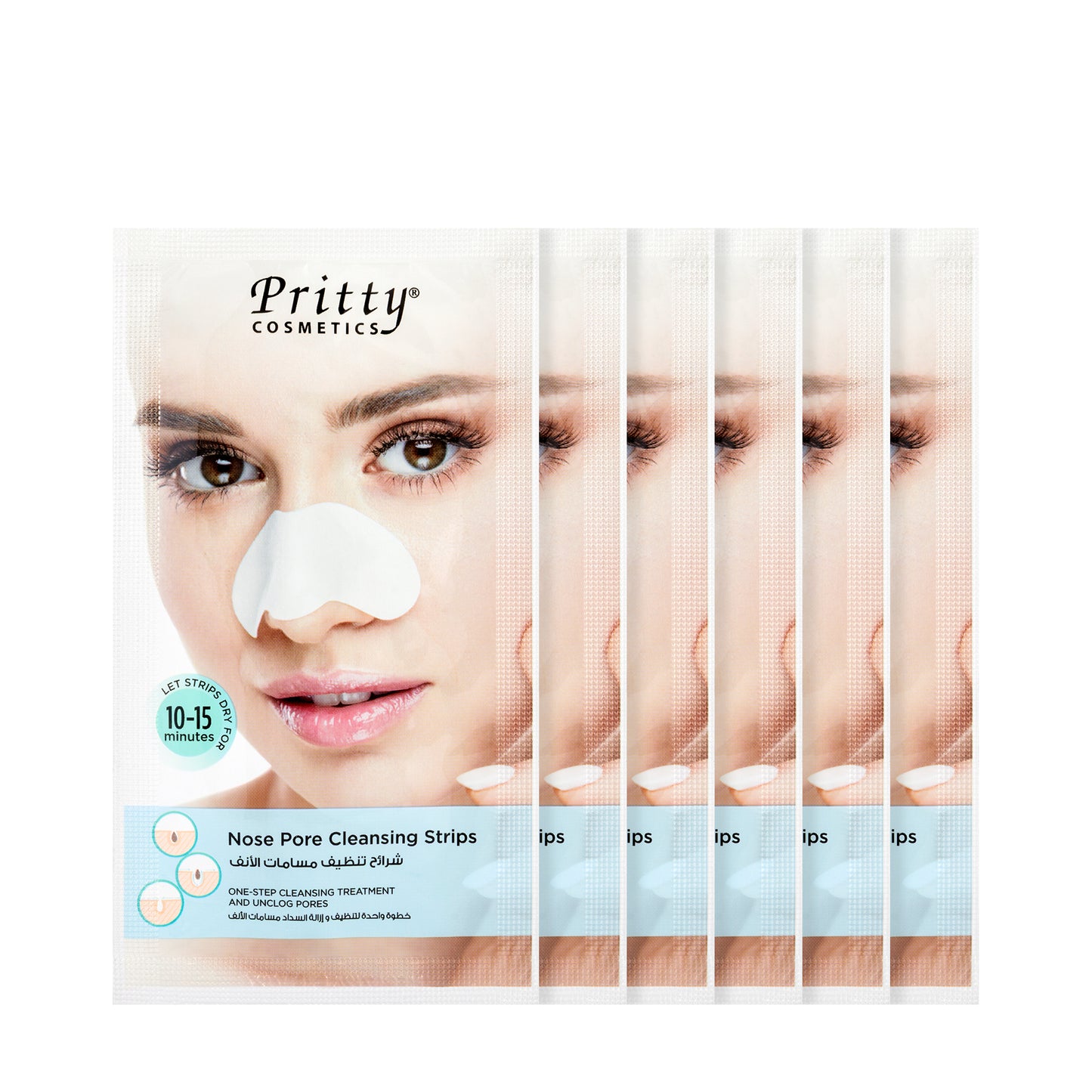 Pritty Nose Pore Cleanser Strips 6 Pieces