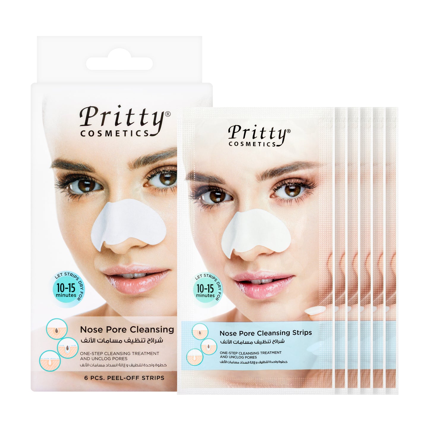 Pritty Nose Pore Cleanser Strips 6 Pieces