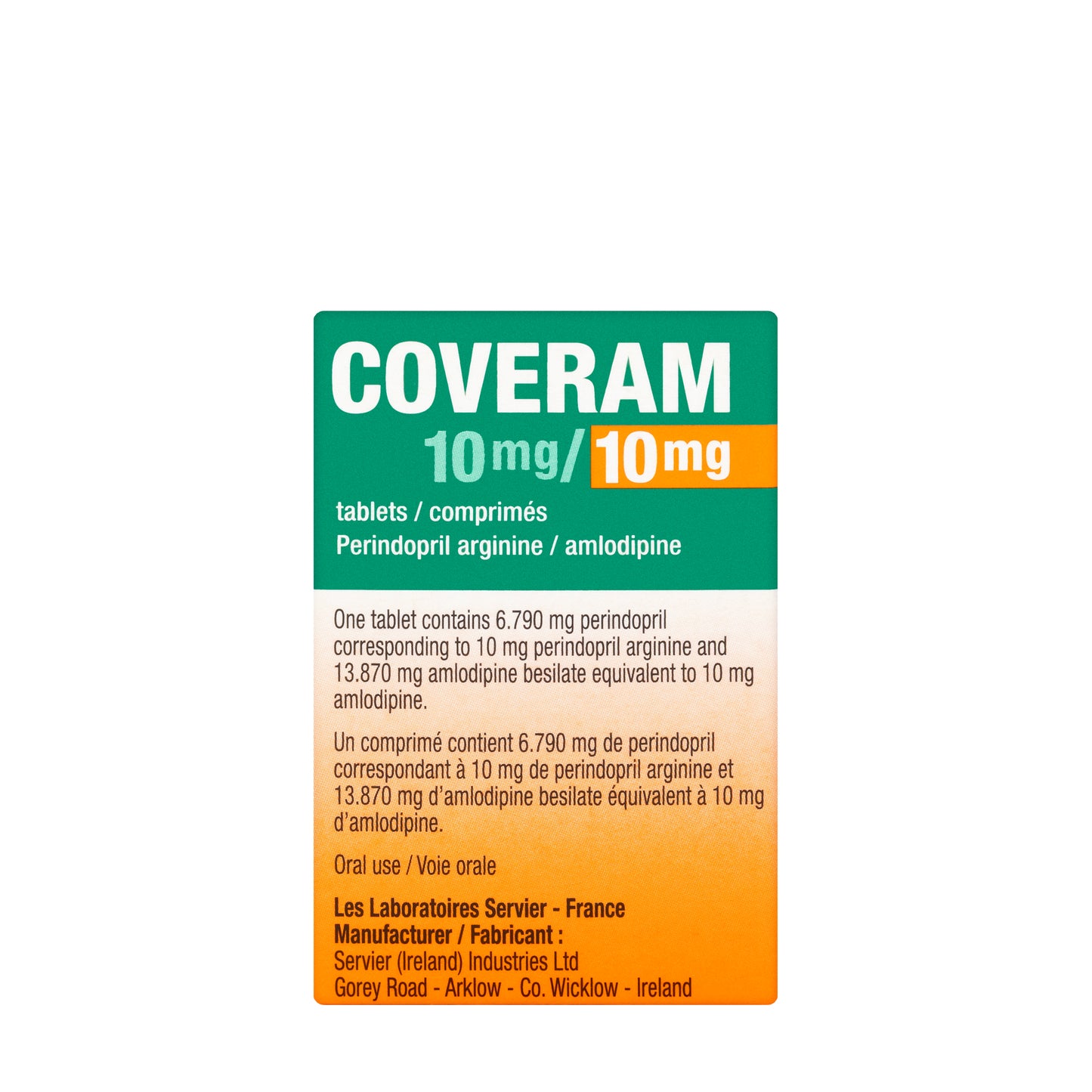 Coveram 10/10Mg 30 Tablets