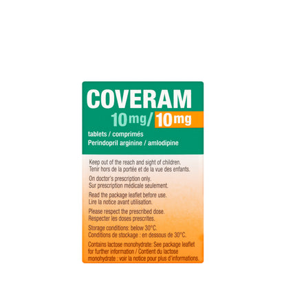 Coveram 10/10Mg 30 Tablets