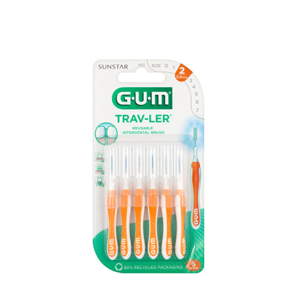 Gum Travler Intradental brush 0.9 mm-Orange [1412 ]