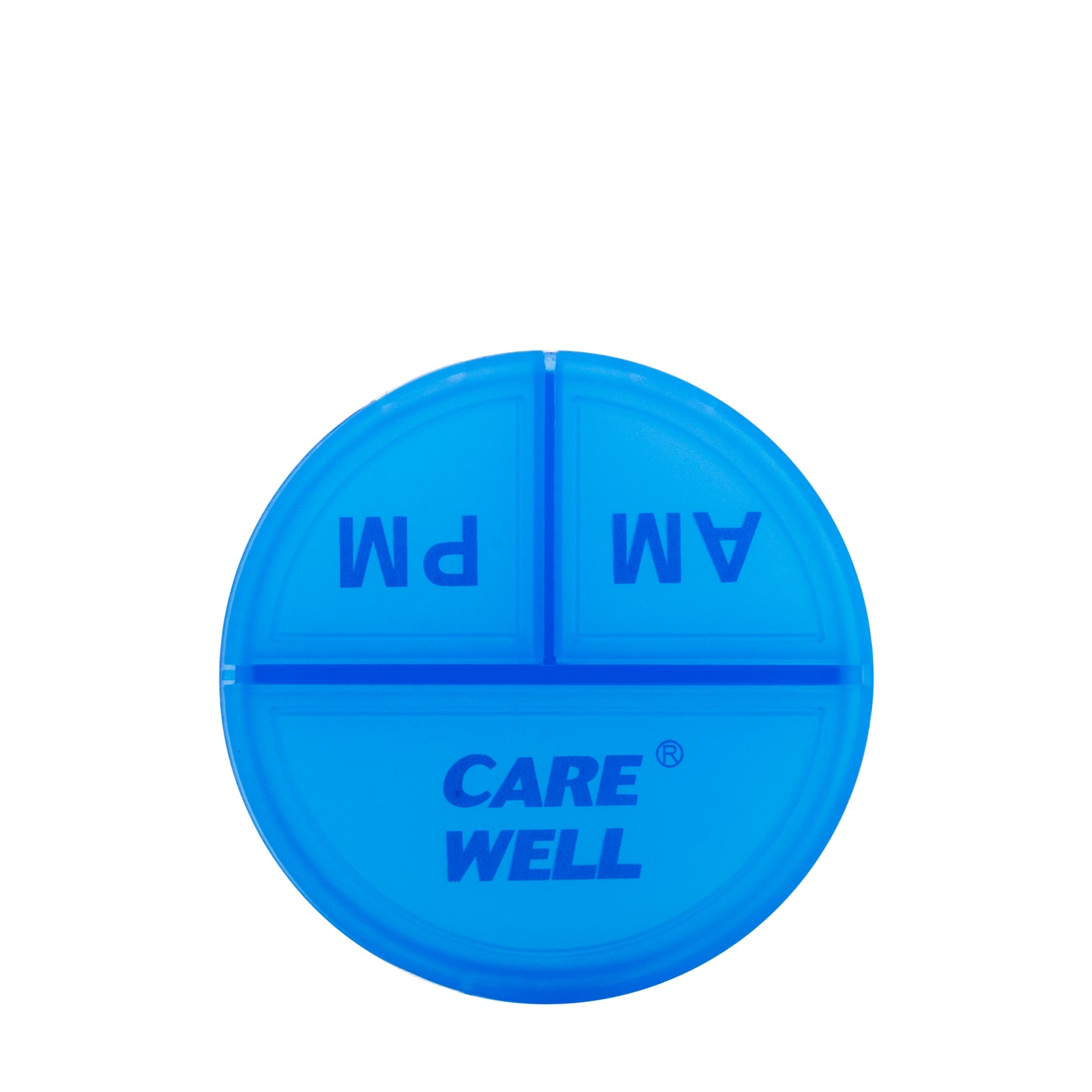 Care Well 3 Compartment Round Am / Pm Pill Box [209]