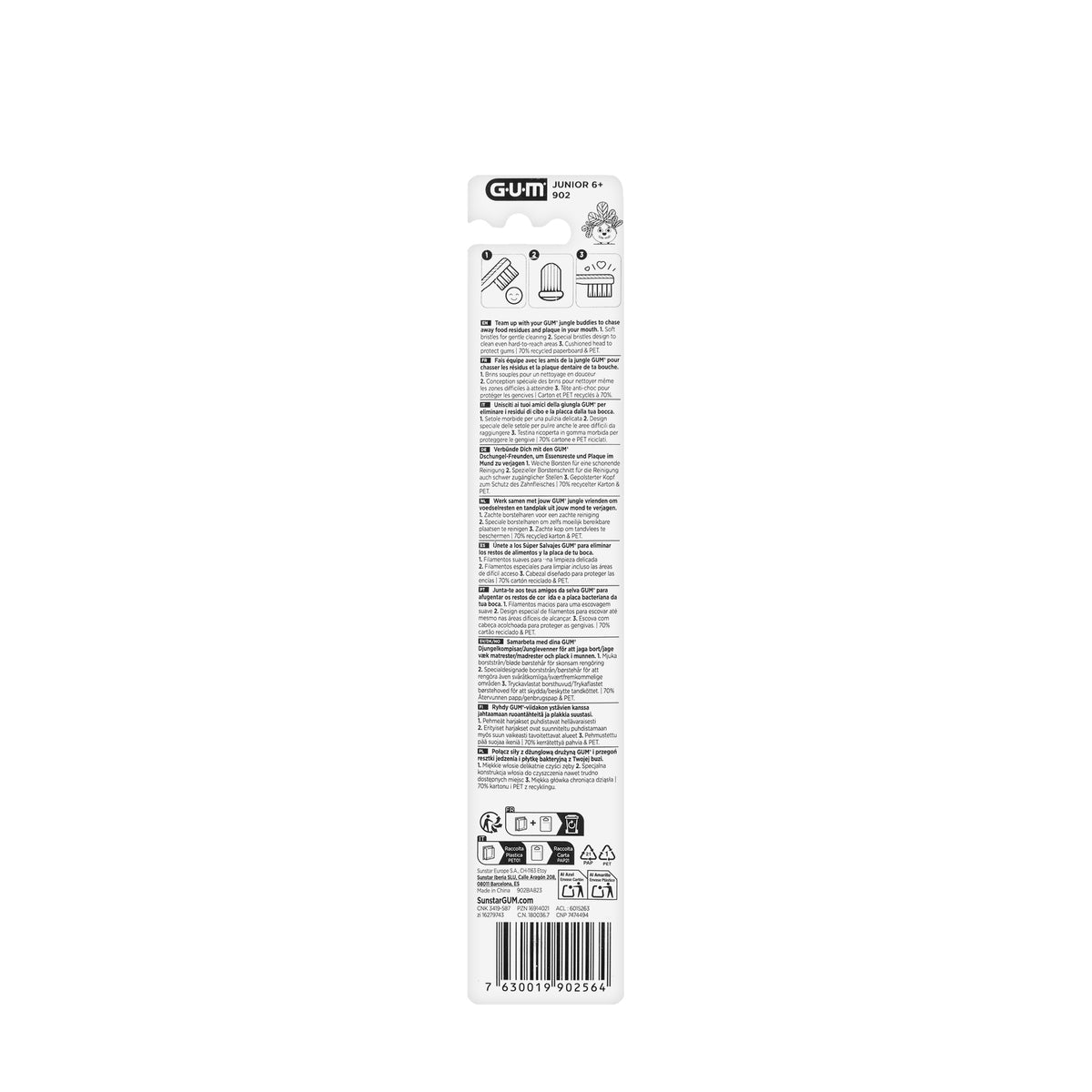 Gum Junior 7-9Years Toothbrush [ 902-215 ]