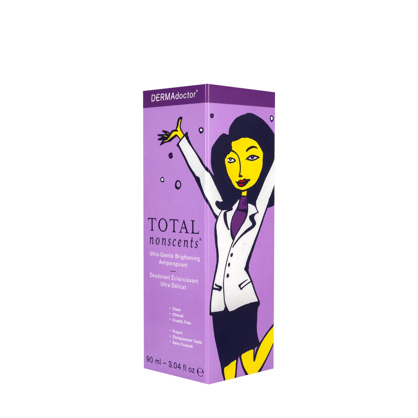DERMAdoctor Total NonScents Ultra-Gentle Brightening Antiperspirant Deo Roll 90 Ml