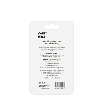 Care Well Kids Silicone Earplugs [509]