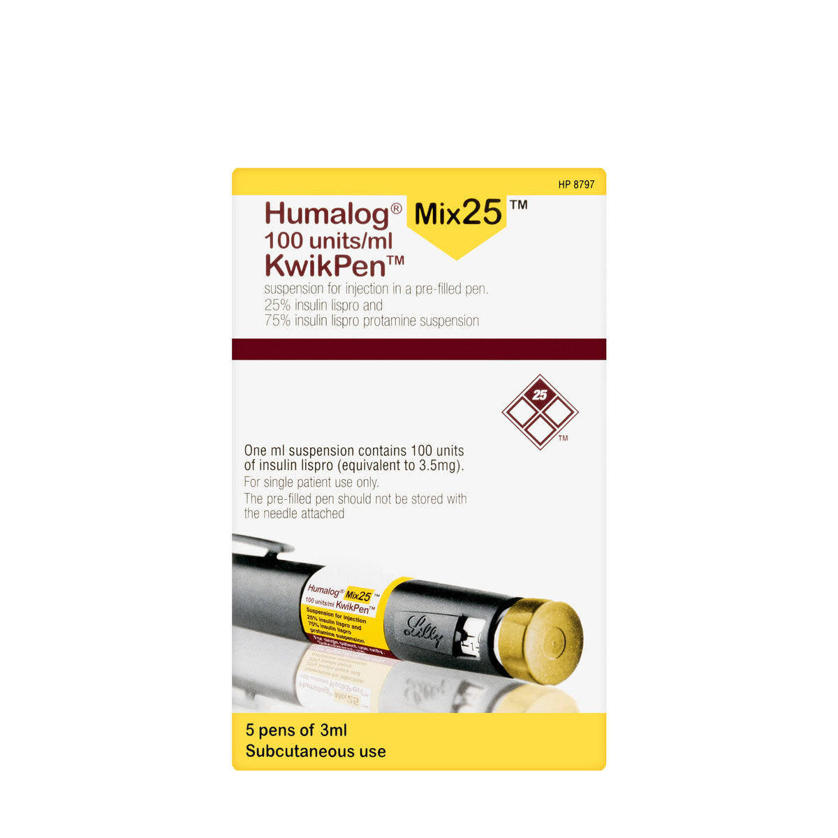 Humalog Mix 25  [100IU/Ml] 5Pens/3ML