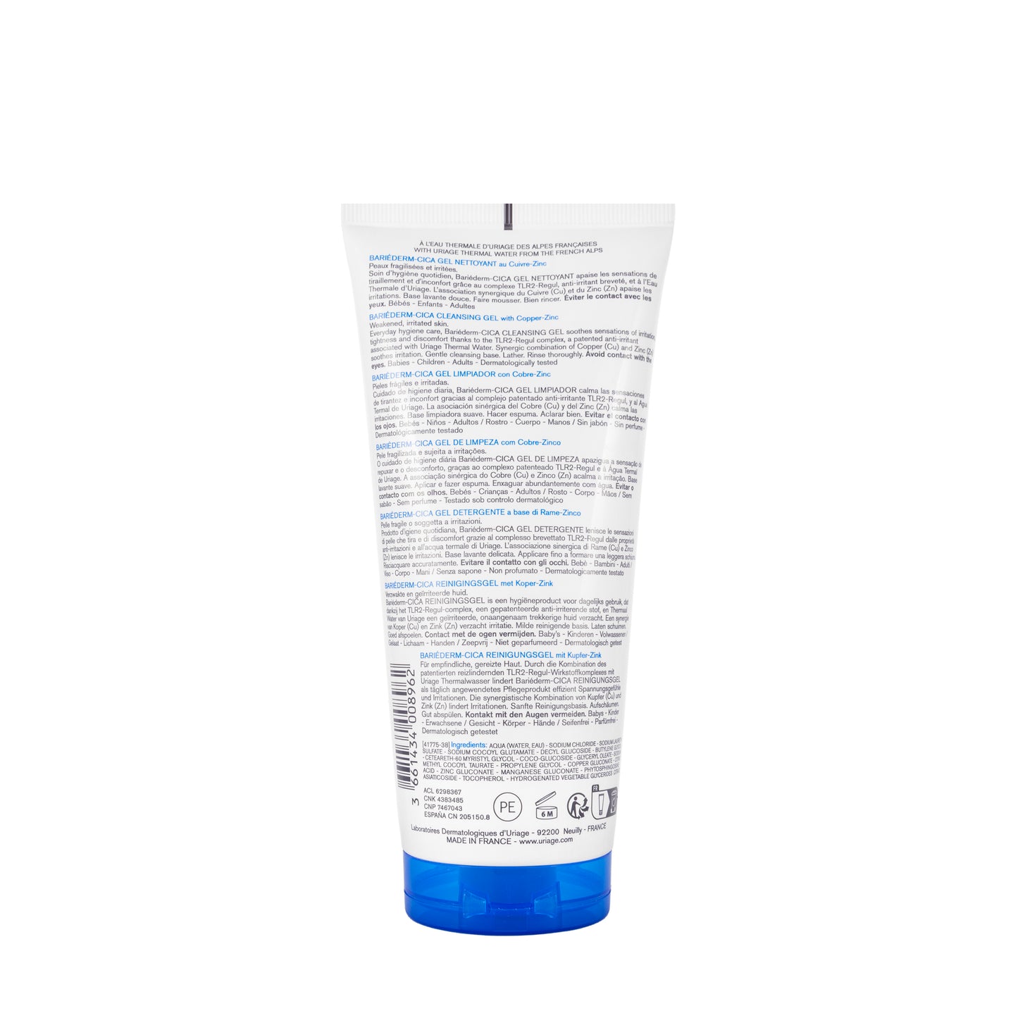 Uriage Bariéderm-CICA Cu-Zn Cleansing Gel 200 ml