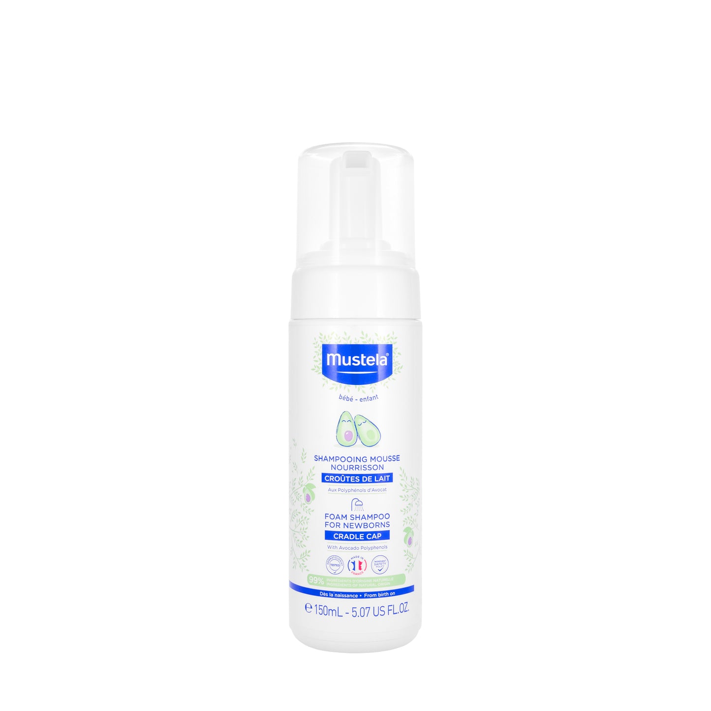 Mustela New Born Foam shampoo 150 Ml