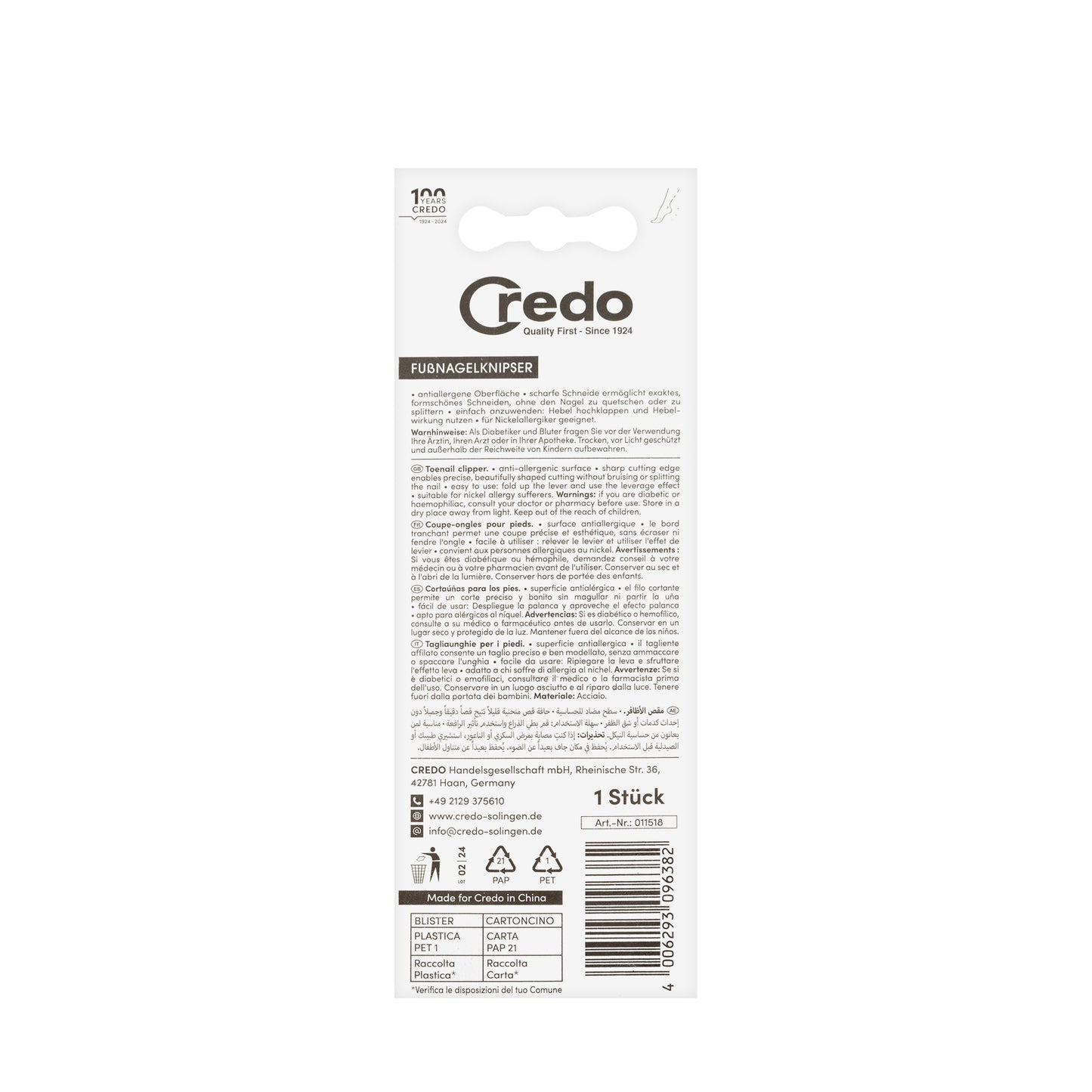 Credo Nail Clipper 11518