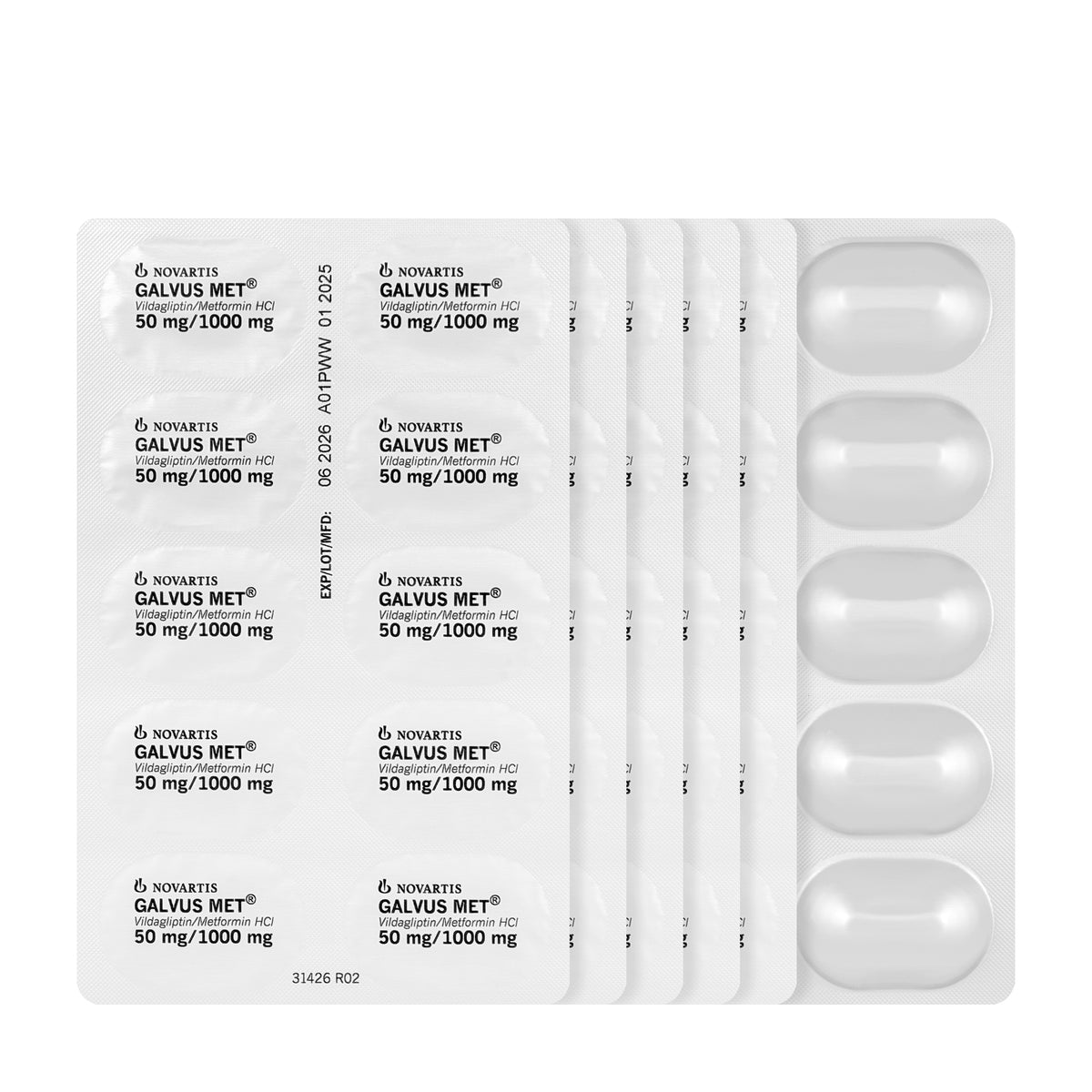Galvusmet 50/1000Mg 60 Tablets