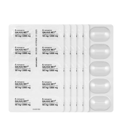 Galvusmet 50/1000Mg 60 Tablets