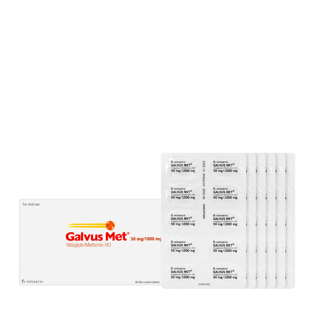 Galvusmet 50/1000Mg 60 Tablets