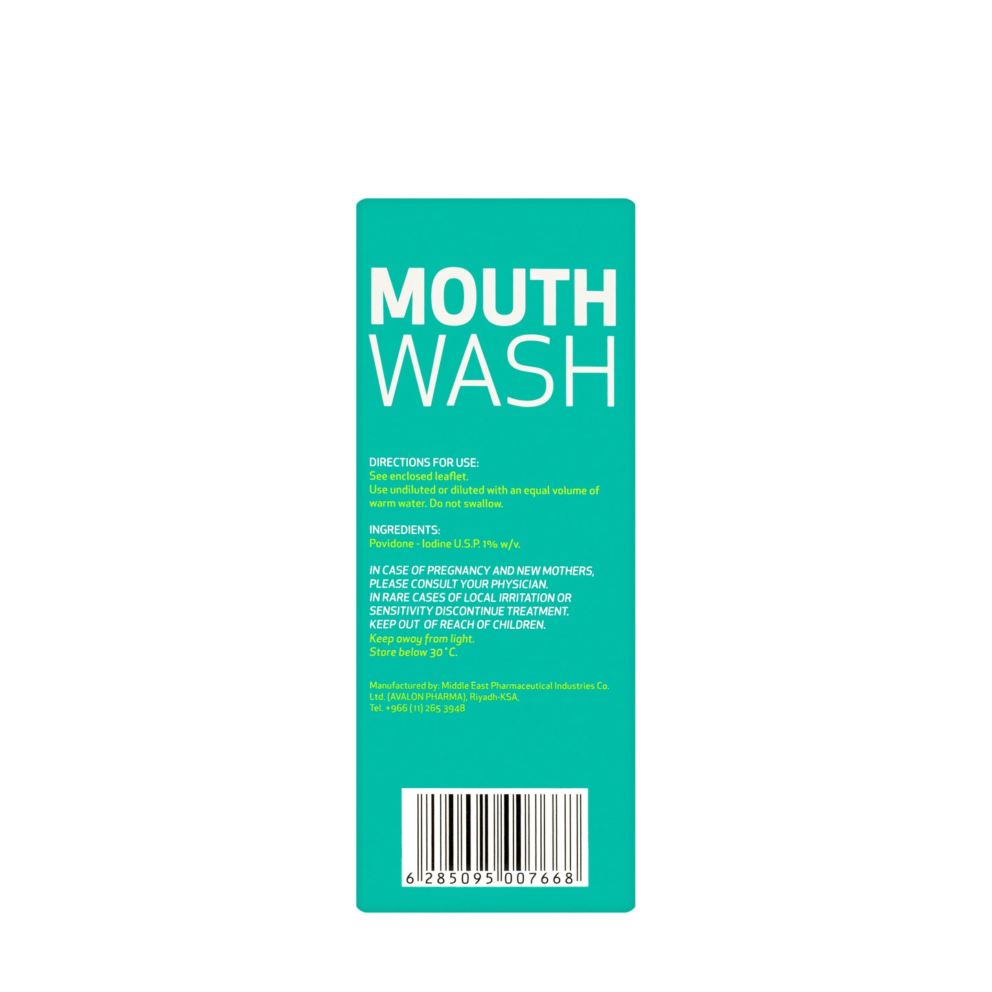Avalon Povidone-Iodine 1%  Mouthwash 135ml