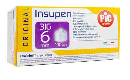 Pic Solution InsuPen Needles 31G X 6Mm 100 Pieces