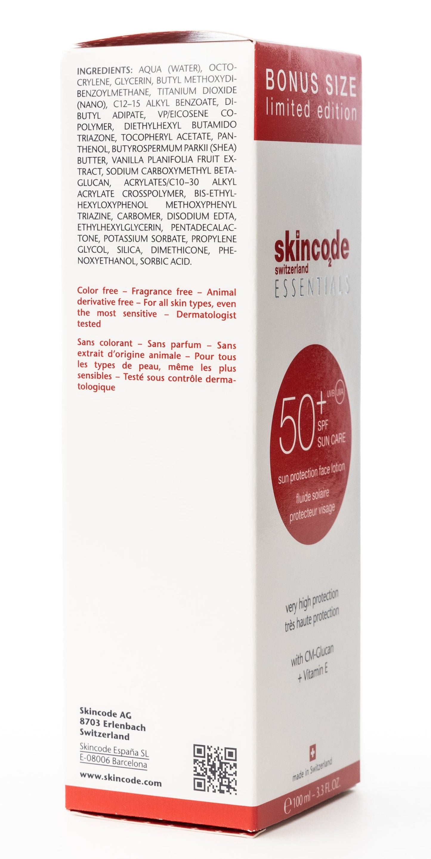 Skincode Sun Protect Spf 50+ Face Lotion 100 ml