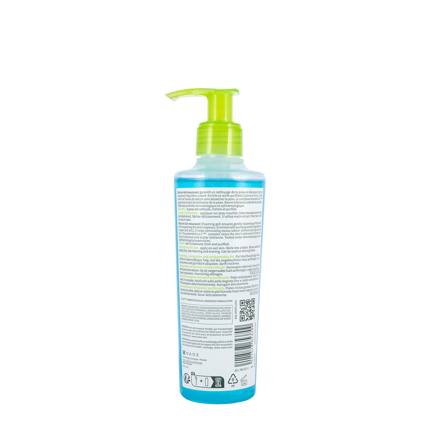Bioderma Sébium Gel Moussant (Purifying Foaming Gel) 200 Ml