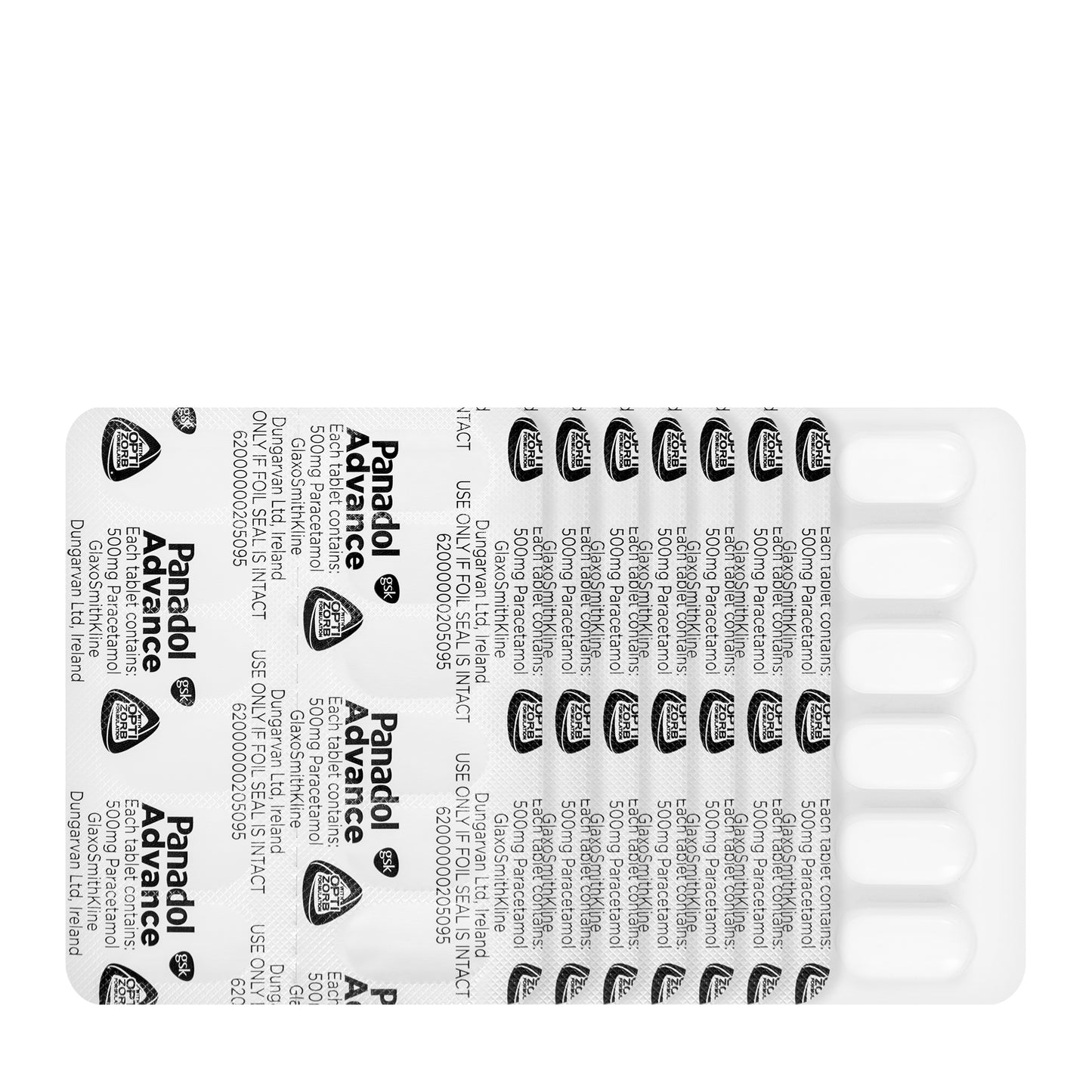 panadol advance 500mg 96 tablets
