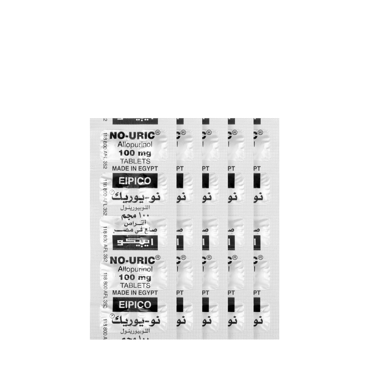 No Uric 100 Mg 50 Tablets
