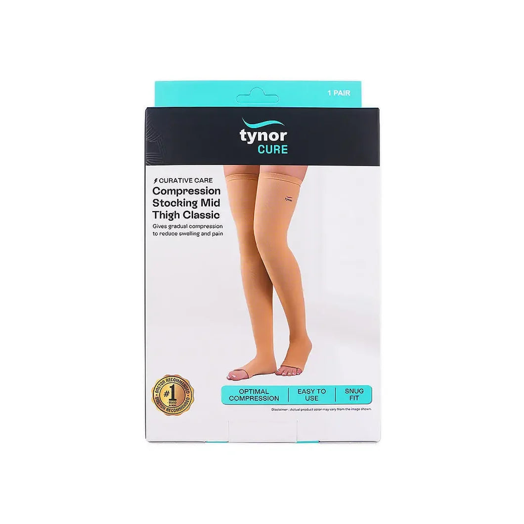 Tynor Compression Stockings Mid Thigh Pair I 15