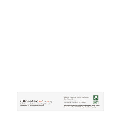 Olmetec Plus 40/25Mg 28 Tablets