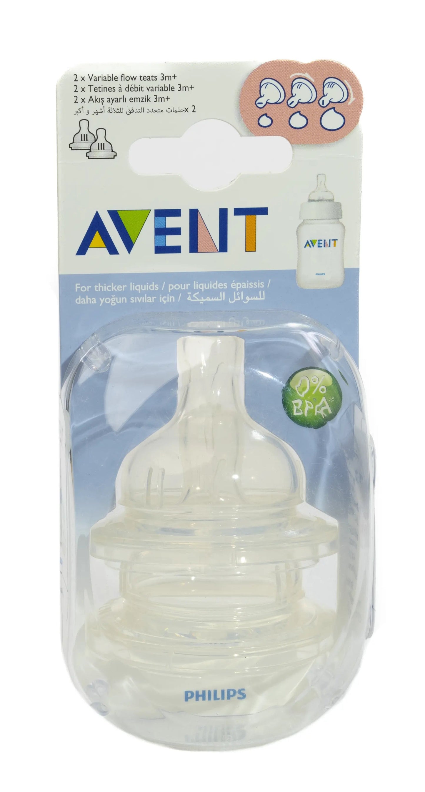 Avent [962] Natural Teats 0M+ 2 Pieces