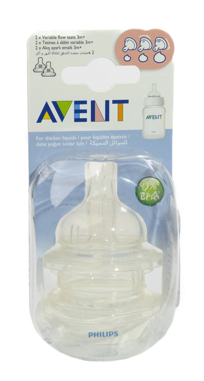 Avent [962] Natural Teats 0M+ 2 Pieces