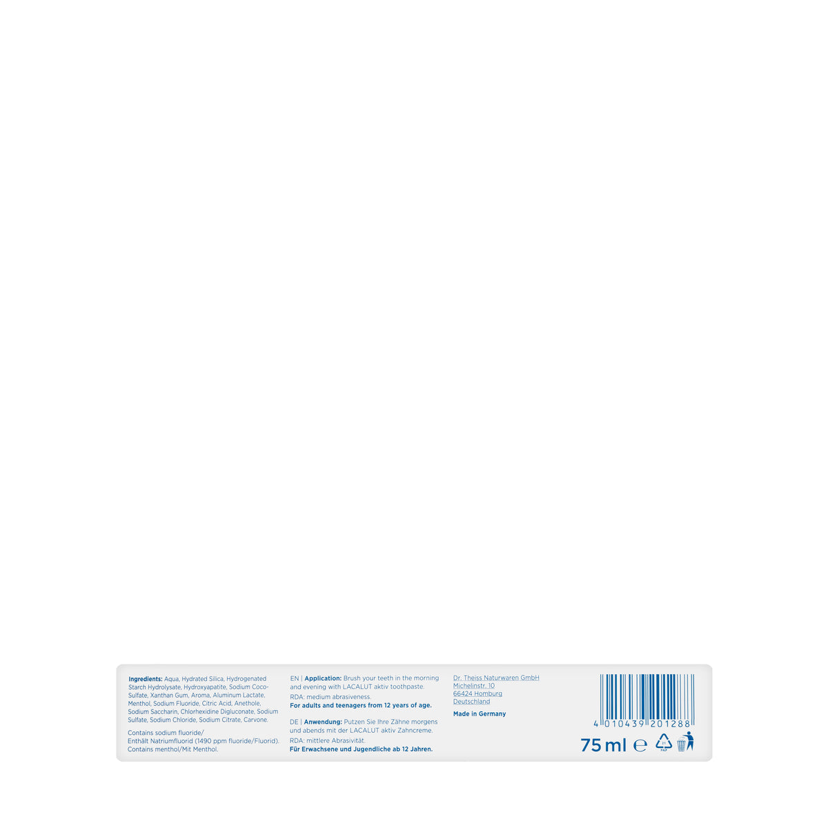 Lacalut Aktiv Toothpaste 75ml
