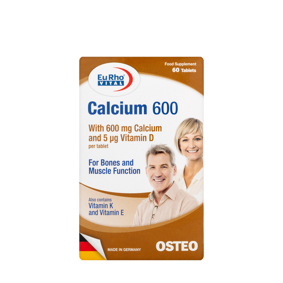 Eurho Vital Calcium 600 mg 60 Tablet
