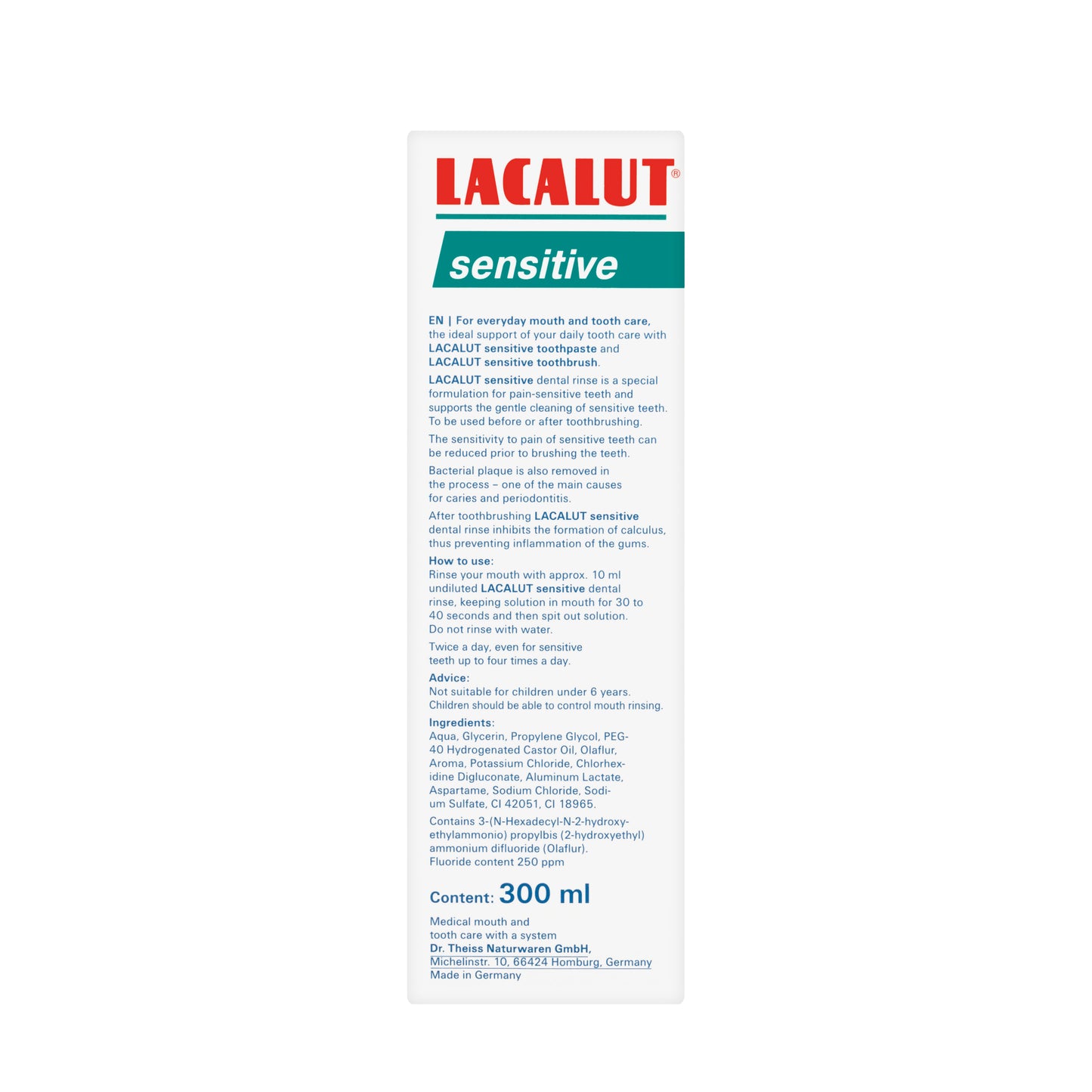 Lacalut Sensitive Mouthwash 300ml