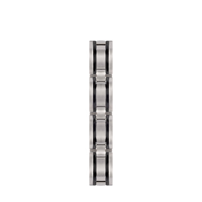 Sabona 353 Executive Stainless/Rubber Magnetic Bracelet [Medium]