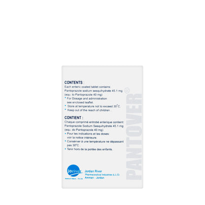 Pantover 40Mg 30 Tablets