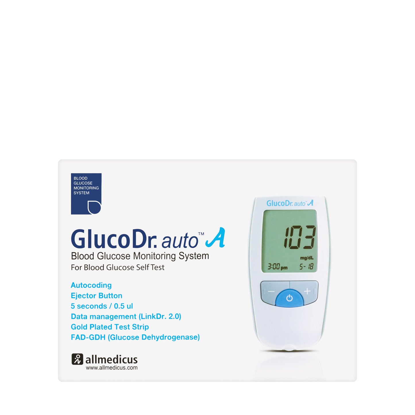 Gluco Dr. Auto A Glucometer Set 25 + 100 Strips