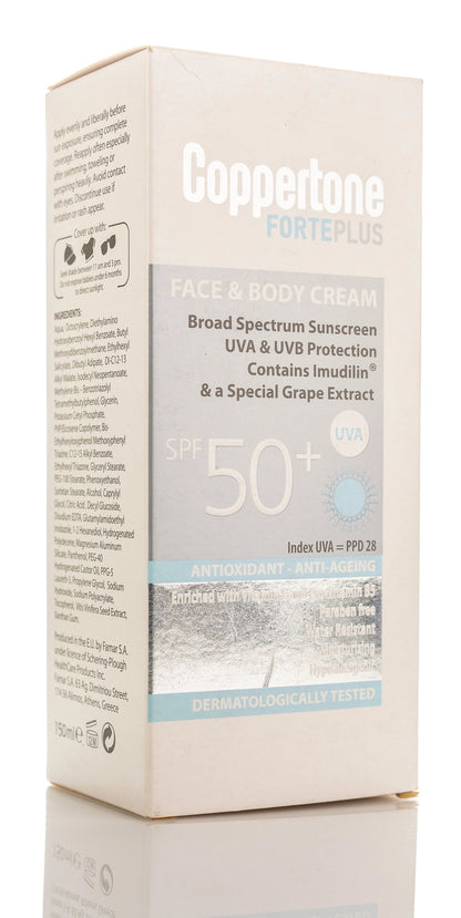 Coppertone FORTEPLUS SPF 50+ Face & Body Cream 150 Ml