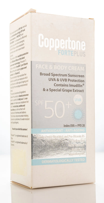Coppertone FORTEPLUS SPF 50+ Face & Body Cream 150 Ml