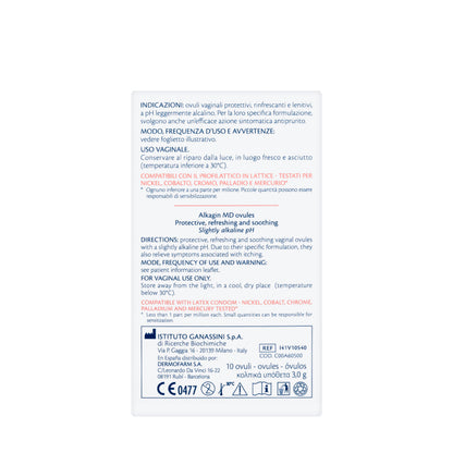 Alkagin Vaginal Ovules 10 Pieces