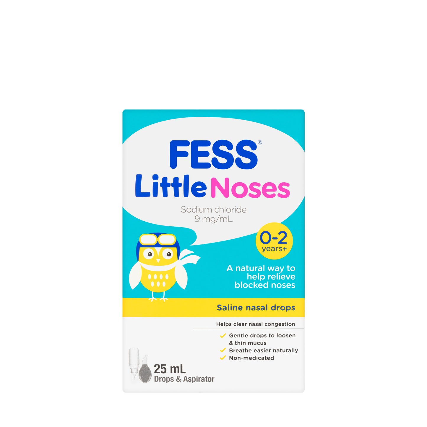 Fess Little Nose Drops 25Ml [with Aspirator]