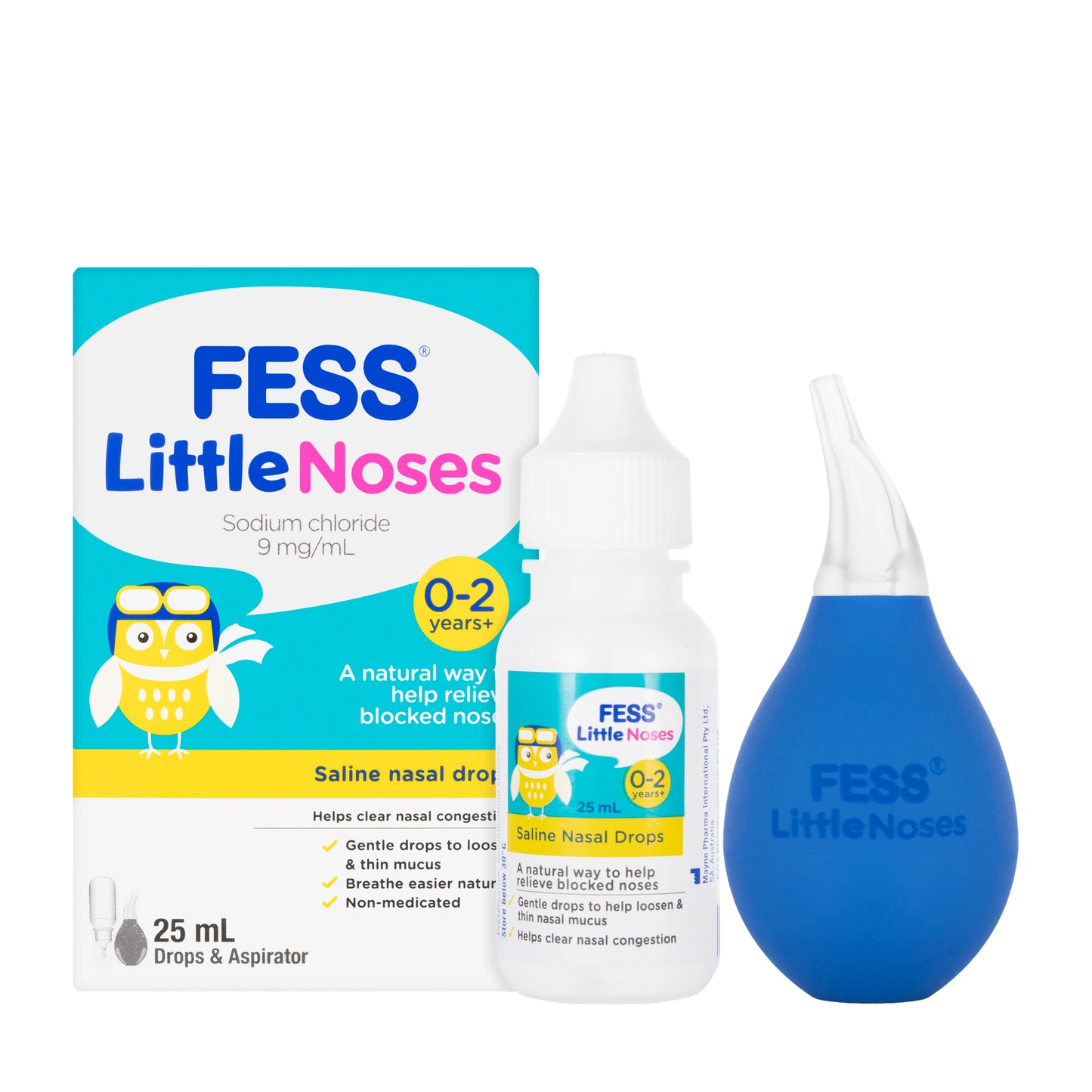 Fess Little Nose Drops 25Ml [with Aspirator]