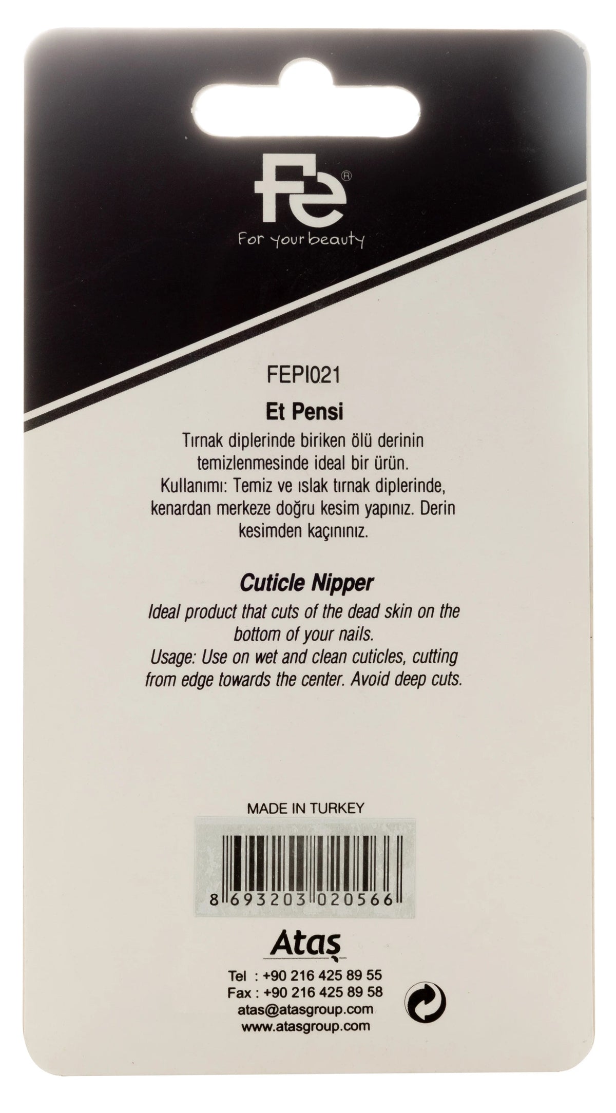 Fe Cuticle Nippers 1021