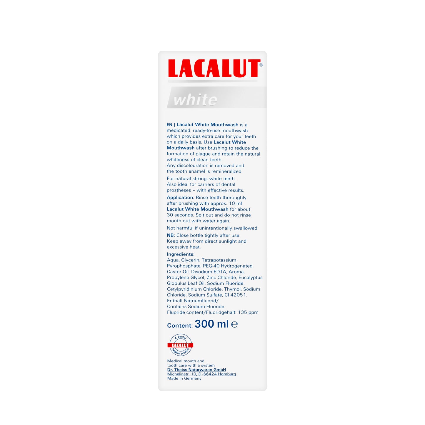 Lacalut White Mouthwash 300ml
