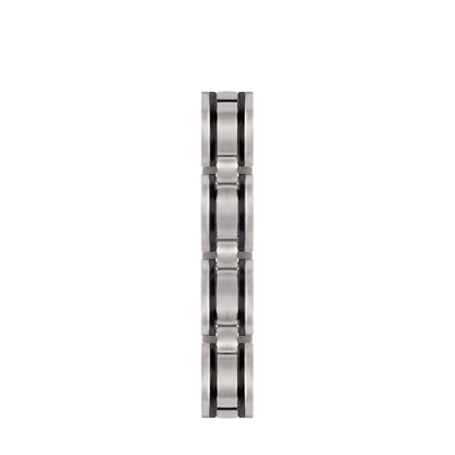 Sabona 351 Executive Stainless Black Magnetic Bracelet [Medium]