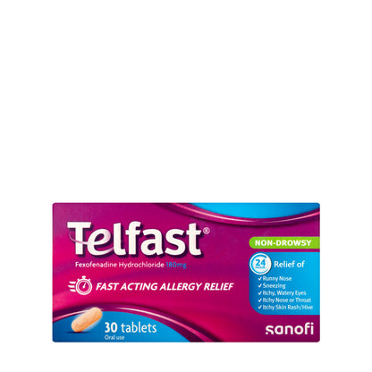 Telfast 180Mg 30 Tablets
