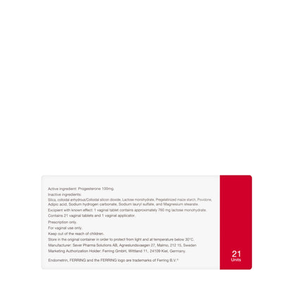 Endometrin Vaginal 21 Tablets