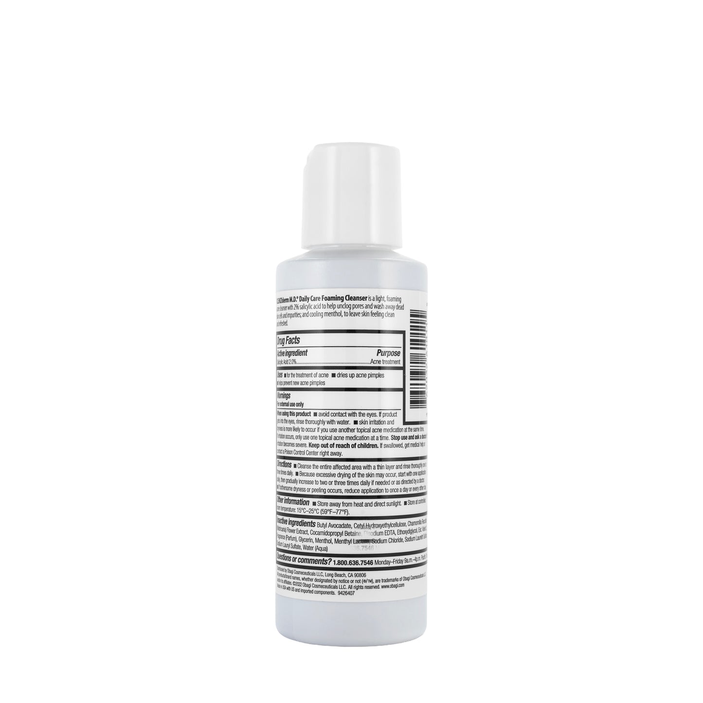 Obagi Clenziderm Foam Cleanser 118 mL