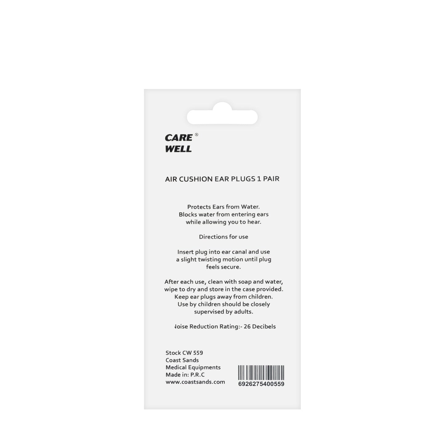 Care Well Air Cushion Earplugs 1 Pair [559]